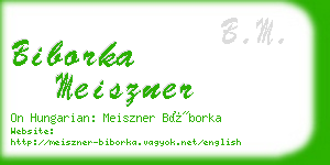 biborka meiszner business card